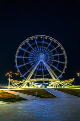 Ferris Wheel at Nights. Baku, Azerbaijan.