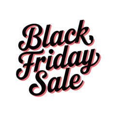 Black Friday Sale typography creative clipart