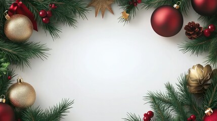 Christmas ans New Year seasonal social media background design in square with blank space for text. Template for holiday commercial promotion post. transparent background