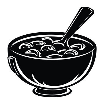 recommend clip art: French onion soup Silhouette