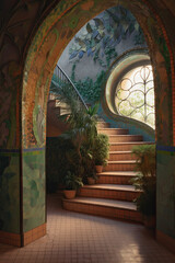 Fototapeta premium Staircase, stairway fantasy