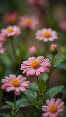 Pink flower in tilt-shift photography capturing its essence.