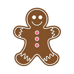 a clipart graphic of a gingerbread man cookie