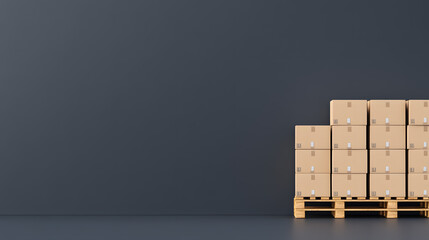 Obraz premium warehouse with boxes