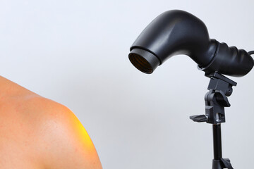 Therapeutic lamp for light rehabilitation, improving the condition of inflamed joints and more