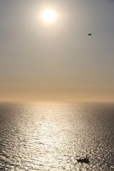 Mountainous Landscape of Greece, Cliffs and Blue Waters, Golden Hour, Greek Island, Travel, Vacation, Beautiful Landscape