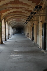 Gorgeous scene at Place des Vosges on a sunny morning