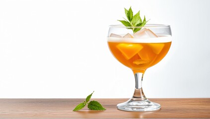 Fototapeta premium A Refreshing Drink with Citrus and Ice