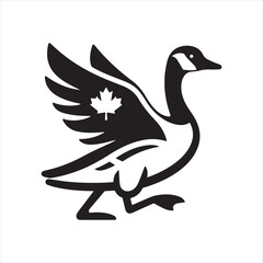 Download Canadian Goose Silhouette Vectors for Print and Web Projects