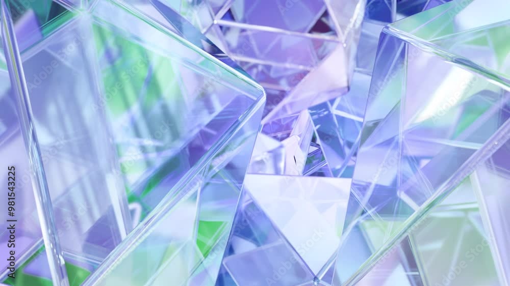 Aufkleber a modern background with a polygonal crystal shape. a 3d rendering of a geometric jewelry surface. s