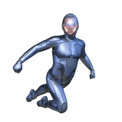 サイバーマン　3DCGレンダリング