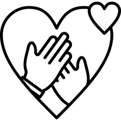 Obraz premium Unity Heart icon