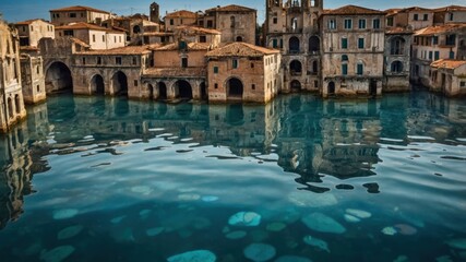The lost city of Atlantis, now beneath the sea, provides a rare glimpse into its grand and mysterious past