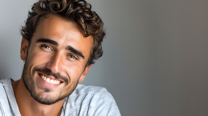 Obraz premium Smiling man portrait.