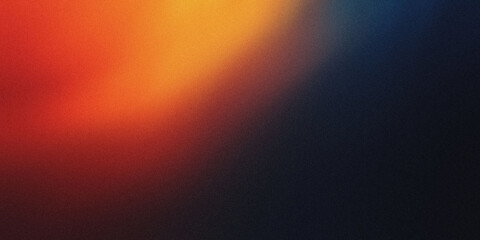 Gradient background with deep navy and burnt orange tones, noise texture effect