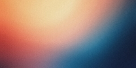 Gradient background with indigo blue and terracotta tones, noise texture effect