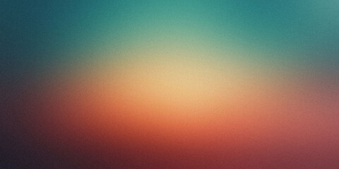 Gradient background with midnight teal and dusty cinnamon tones, noise texture effect