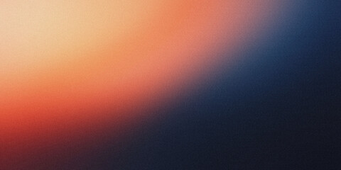 Gradient background with navy blue and copper orange tones, noise texture effect