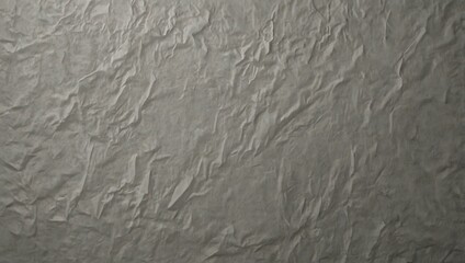 Softly crumpled light grey paper background with subtle creases for texture.