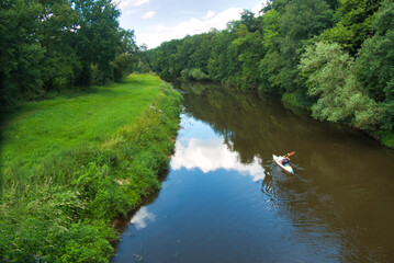 Paddeln auf der Hase im Emsland - zwischen Meppen und Haselünne - Hasetal