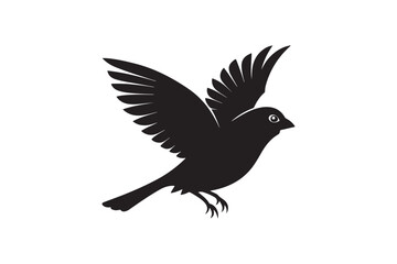 Common Sparrow silhouette vector illustration, Common Sparrow silhouette PNG, Common Sparrow silhouette vector .