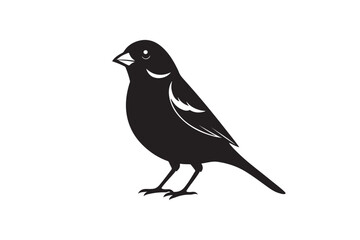 Common Sparrow silhouette vector illustration, Common Sparrow silhouette PNG, Common Sparrow silhouette vector .