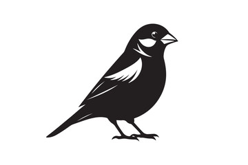 Common Sparrow silhouette vector illustration, Common Sparrow silhouette PNG, Common Sparrow silhouette vector .