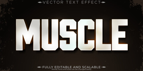 Sport text effect, editable stylish and gym text style