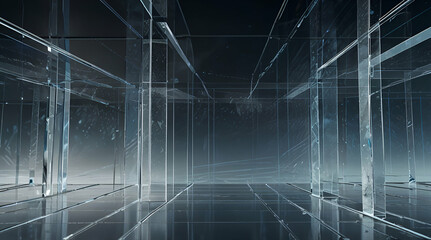 Abstract 3D fractal background, texture. Virtual Neon light background