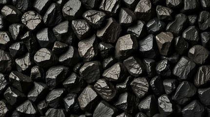 Close-Up of coal background: natural black mineral for energy resources
