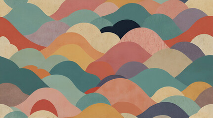 Abstract japanese design with light colors
