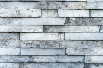 Fototapeta premium Light gray plaster and concrete wall surface featuring tiled patterns for backdrops and wide-format displays