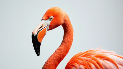 Close-Up of a Flamingo&rsquo;s Head