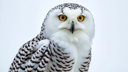 Obraz premium Close-Up of a Snowy Owl
