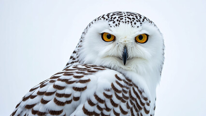 Obraz premium Close-Up of a Snowy Owl