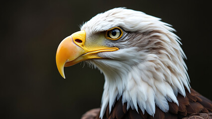 Obraz premium Close-Up of a Bald Eagle