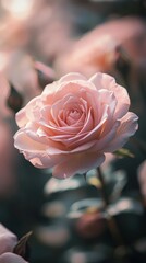 Close-up of a pink rose in