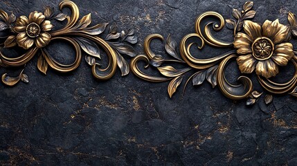 Luxury design with opulent textures and elegant pattern details background