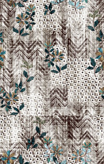 Seamless abstract pattern with the image of geometric  lines and stripes
