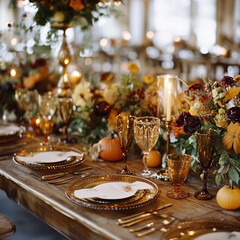 Fototapeta premium Nature-Inspired Autumn Wedding