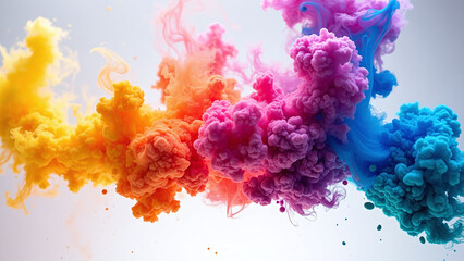 Colorful Ink Diffusion in Water
