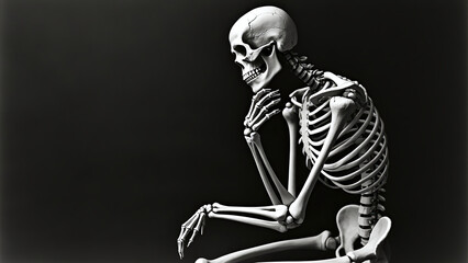 Skeleton Smoking: A Contemplative Moment