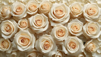 Elegant cream rose backdrop