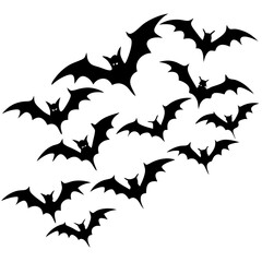Dynamic Outline Vector of Scattered Flying Bats