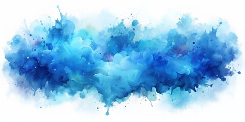 Abstract Watercolor Blue Background, Watercolor, Blue, Abstract