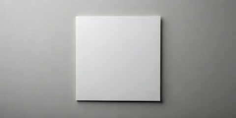 Blank White Paper on Gray Textured Background, Mockup, Design, Template, Minimalism, Mockup, Design