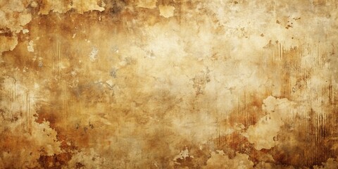Fototapeta premium Distressed Grunge Texture - Abstract Brown and Beige Watercolor Background, grunge, texture, abstract, background