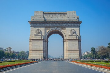 Fototapeta premium Celebrating India's Independence: Honoring the Triumph of Freedom and National Pride