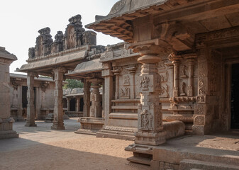 Obraz premium Hazara Rama Temple is the personal temple of the royal family. Hampi. India.