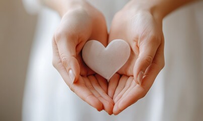 Romantic Heart Shape: A Close-Up of Two Hands Forming a Heart Gesture, Symbolizing Love and Connection